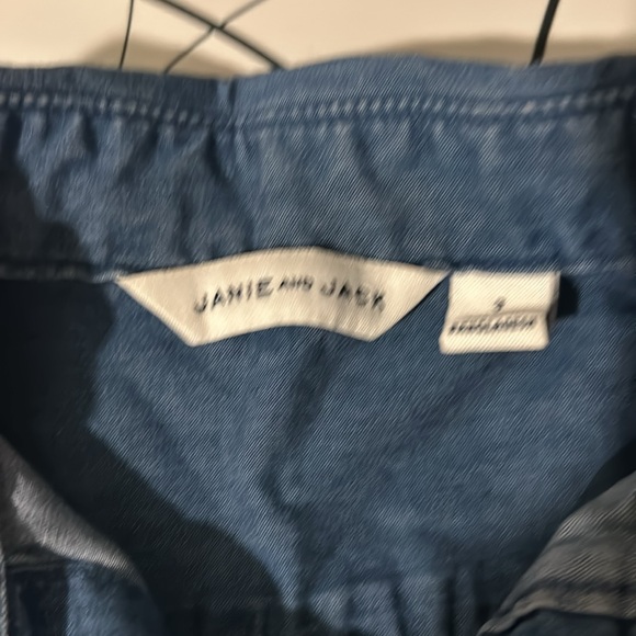 Janie and Jack size 3 boys denim collared shirt - Picture 2 of 3